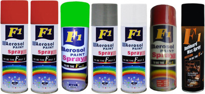 

F1 MULTICOLOR Spray Paint 450 ml(Pack of 7)