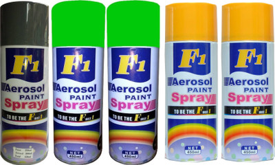 

F1 MULTICOLOR Spray Paint 450 ml(Pack of 5)