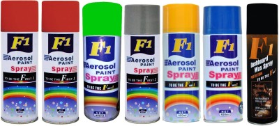 

F1 MULTICOLOR Spray Paint 450 ml(Pack of 7)