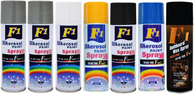 

F1 MULTICOLOR Spray Paint 450 ml(Pack of 7)