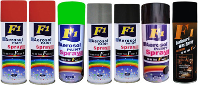 

F1 MULTICOLOR Spray Paint 450 ml(Pack of 7)