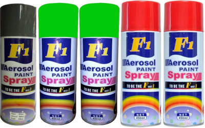 

F1 MULTICOLOR Spray Paint 450 ml(Pack of 5)