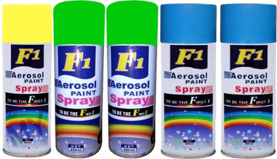 

F1 MULTICOLOR Spray Paint 450 ml(Pack of 5)