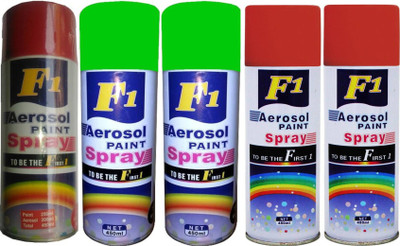 

F1 MULTICOLOR Spray Paint 450 ml(Pack of 5)