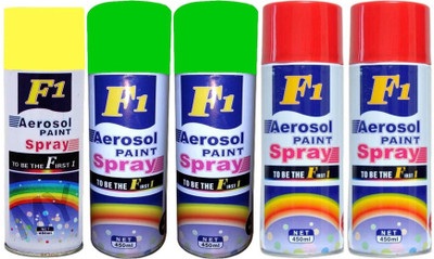 

F1 MULTICOLOR Spray Paint 450 ml(Pack of 5)