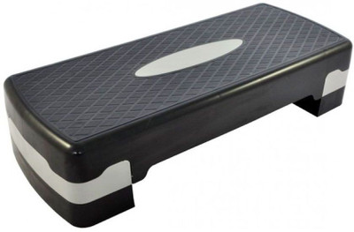 

Aurion Adjustable Aerobic Stepper Platform Exercise/Workout Step with Risers Stepper(Black)