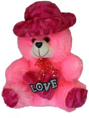 

Samayra Toys Pink Teddy Bear with Love Heart for Valantinday special and some special 3 Feet - 90 cm(Pink)