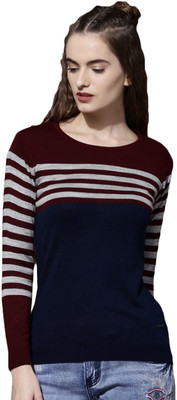 Price History of Roadster Striped Round Neck Casual Women