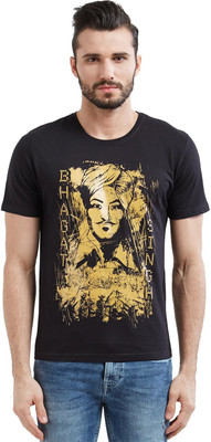 

Wear Your Opinion Printed Men's Round Neck Black T-Shirt