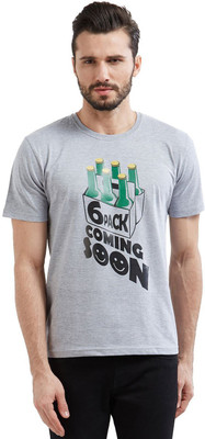 

Wear Your Opinion Printed Men's Round Neck Grey T-Shirt