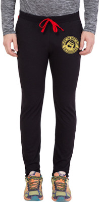 American-Elm Solid Men Red Track Pants