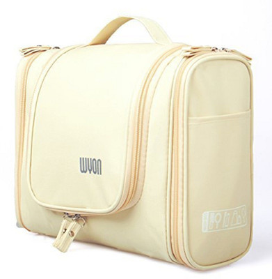 

Everbuy Elegant Waterproof Travel Bag Beauty Make Up Toiletry Wash Bag Organizer- Beige Travel Toiletry Kit(Beige)