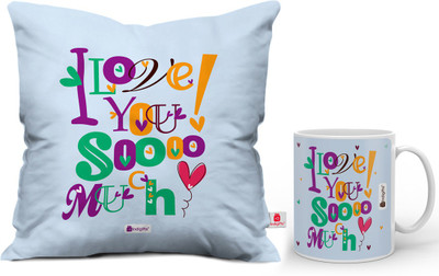 

Indigifts Cushion, Mug Gift Set