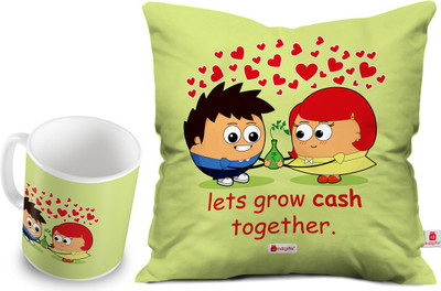 

Indigifts Cushion, Mug Gift Set