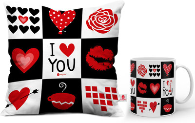 

Indigifts Cushion, Mug Gift Set