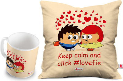 

Indigifts Cushion, Mug Gift Set