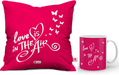 Indigifts Cushion, Mug Gift Set