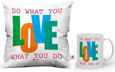 

Indigifts Cushion, Mug Gift Set