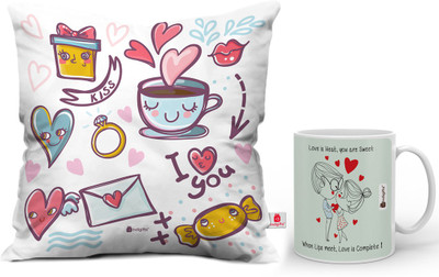 

Indigifts Cushion, Mug Gift Set