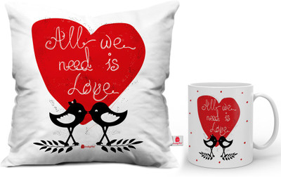 

Indigifts Cushion, Mug Gift Set