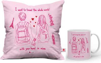 

Indigifts Cushion, Mug Gift Set