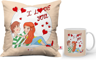 

Indigifts Cushion, Mug Gift Set