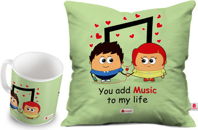 

Indigifts Cushion, Mug Gift Set