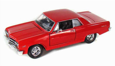 

Maisto 1965 Chevy Malibu SS, Diecast Scale model car, Scale 1:24, Color-Red(Red)