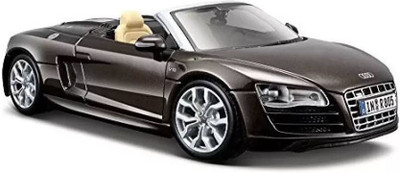 Maisto Audi R8 Spyder, Diecast Scale model Car, Scale 1:24, Color - Black (Metallic Brown)(Black)