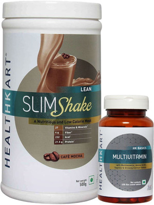

Healthkart Slim Shake Café Mocha (500gm) with Multivitamin Ginseng Extract(1 kg)