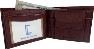 

Craft N Life Men Brown Artificial Leather Wallet(3 Card Slots)