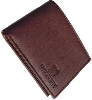 

Wenzest Men Brown Artificial Leather Wallet(10 Card Slots)