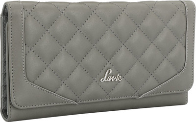 

Lavie Girls Casual Grey Fabric Wallet(18 Card Slots)