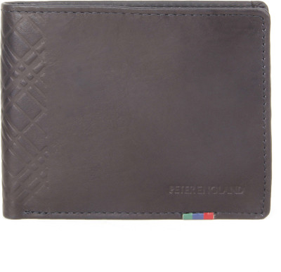 

Peter England Men Casual Black Genuine Leather Wallet(4 Card Slots)