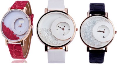 INDIUM PS0189PS NEW WATCH WHITE & PINK & BLACK INDIUM BRAND LATEST COLLECTON ZONE NEW THREE WATCH IN ONE PACK Watch  - For Girls   Watches  (INDIUM)