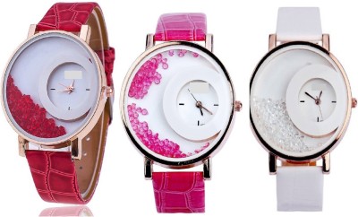 INDIUM PS0184PS NEW WATCH RED & PINK & WHITE INDIUM BRAND LATEST COLLECTON ZONE NEW THREE WATCH IN ONE PACK Watch  - For Girls   Watches  (INDIUM)