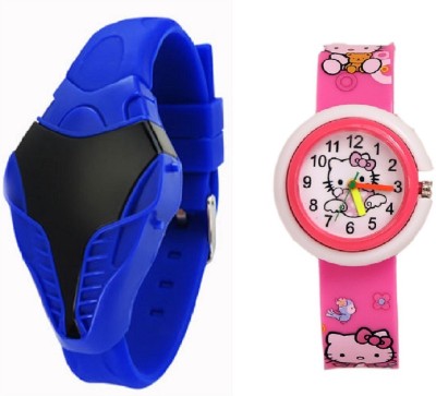 SOOMS ue cobra digital led boys watch with having latest , designer , sporty big dial WITH KITTY CARTOON PRINTED GIRLS Watch  - For Boys & Girls   Watches  (Sooms)