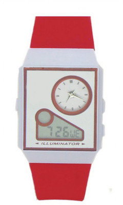 

SVM New Arrival Red Dual Time Watch Watch - For Boys