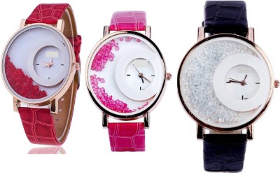 INDIUM PS0185PS NEW WATCH RED & PINK & BLACK INDIUM BRAND LATEST COLLECTON ZONE NEW THREE WATCH IN ONE PACK Watch  - For Girls   Watches  (INDIUM)