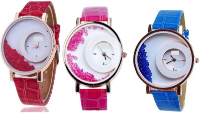 INDIUM PS0185PS NEW WATCH RED & PINK & BLUE INDIUM BRAND LATEST COLLECTON ZONE NEW THREE WATCH IN ONE PACK Watch  - For Girls   Watches  (INDIUM)