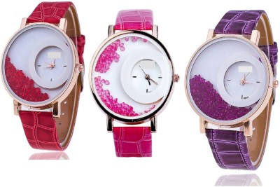 indium PS0186PS NEW WATCH RED & PINK & PURPLE INDIUM BRAND LATEST COLLECTON ZONE NEW THREE WATCH IN ONE PACK Watch  - For Girls   Watches  (INDIUM)