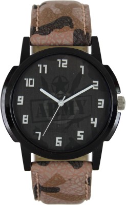SVM L-3 Army Dial Leather Strap Stylish Watch - For Men Watch  - For Men   Watches  (SVM)