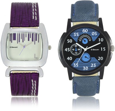 E-Smart W06-02-0207-COMBO Couple analogue Combo Watch for Men and Women Watch  - For Couple   Watches  (E-Smart)