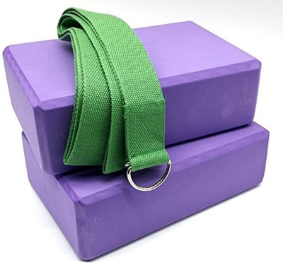 

Ipop Retail Yoga Starter Kit Yoga Blocks And Strap Set Yoga Blocks(Purple Pack of 3)