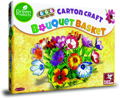 

Toy Kraft Egg Carton Craft BOUQUET BASKET