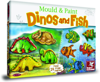 

Toy Kraft MOULD & PAINT- DINOS AND FISH