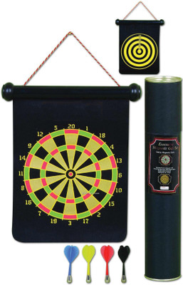 

Vente Double Faced Portable, Foldable High Quality Magnetic Dart Game With 4 Colourful Non Pointed Darts. Strong Magnetic Hold and Darts Stick Board Game Board Game