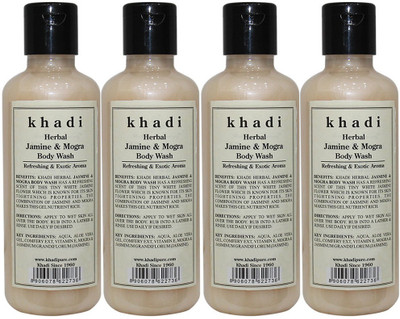 

Khadi Herbal Jasmine & Mogra Body Wash(840 ml, Pack of 4)