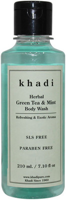 

Khadi Herbal Green Tea & Mint Body Wash SLS-Paraben Free(210 ml)