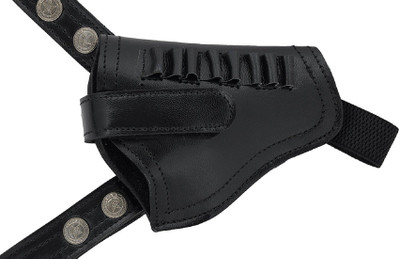 

Purwanchal PU 32 Bore Pistol/Revolver Holster, 14 cm x 11 cm (Jet Black) Key Chain
